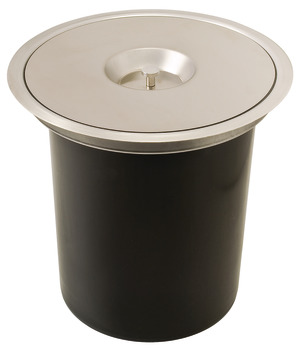 Single waste bin, plastic bucket, 5 litres