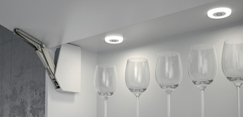 Surface mounted downlight, rund, Häfele Loox LED 2027, 12 V – Version Loox
