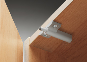 Soft closing mechanism for doors, for inserting into adapter housing or drill hole