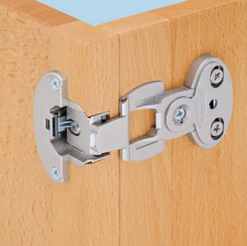 Hinge Arm, Aximat 200 Inset Screw-Mount Cabinet Door Hinge Arm for 180 Degree Opening Angle