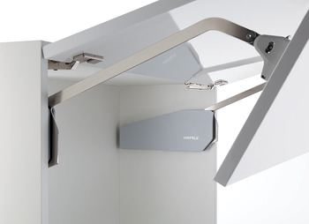 Double flap lift-up fitting, Free fold for flaps made from wood or with aluminium frame