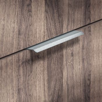 Furniture handle, Aluminium, handle can also be installed across the entire width of the cabinet