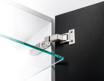 Concealed hinge, Grass, Tiomos M0 125°, for thin doors with thickness of 6–10 mm