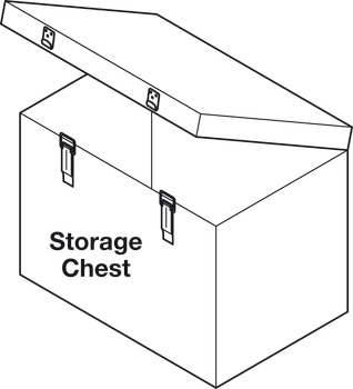 Chest clasp, Without eye
