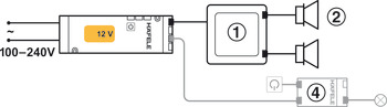 Bluetooth<sup>®</sup> receiver, For wireless music transmission with mobile devices, audio system 12 V