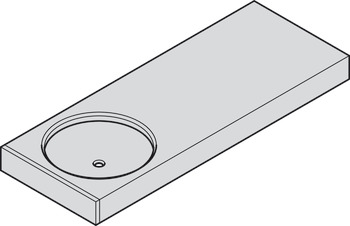 Housing for undermounted light, Straight-edged, for Loox LED 3010