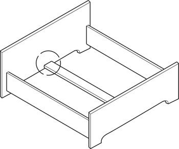 Bed connector, for beds with central tie bar