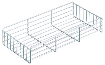 Wire basket, for kitchen cabinets, dimensions (D x H): 477 x 75 mm