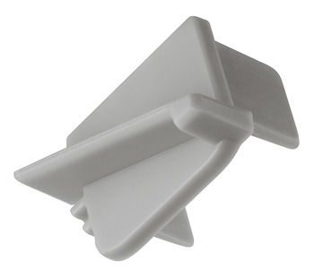End cap, For profile for recess mounting, 11 mm, angled