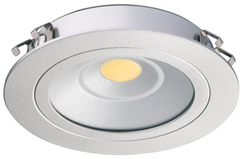 Recess/surface mounted downlight, Häfele Loox LED 3010 24 V drill hole Ø 60 mm, aluminium