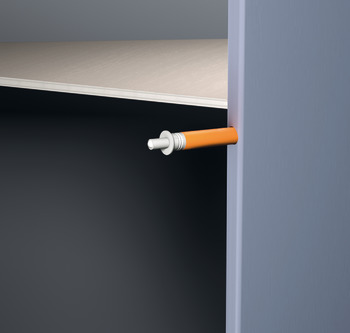 Soft closing mechanism for doors, Smove, for installation in side panels opposite the hinge side
