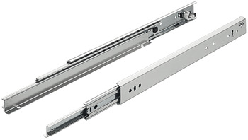 Full extension, full extension, load-bearing capacity up to 129 kg, steel, for surface mounting