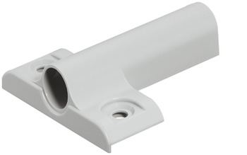 Cruciform adapter plate, for soft-closing mechanisms, with positioning aid