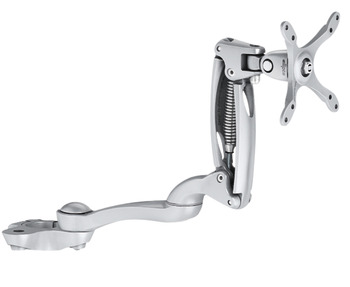 Double clamp, With long swivel arm, with height adjustment