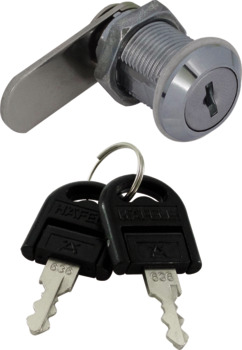 PIN code lock, Econo, with plate cylinder, nut attachment, with straight locking cam