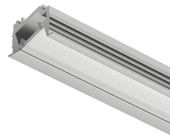 Profile for recess mounting, Häfele Loox5 profile 1106, for LED strip lights, polycarbonate