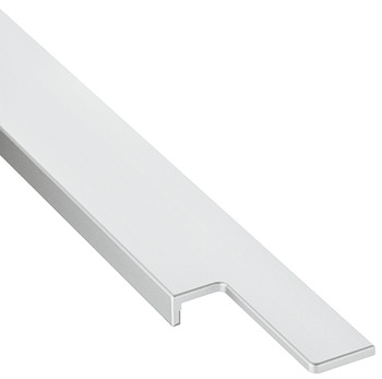 Handle profile, Handle installed across the entire width of the cabinet, aluminium, straight-edged