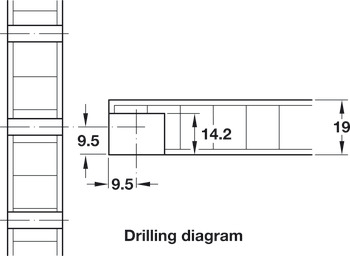 Shelf support, for inserting into drill hole ⌀ 3 mm, steel